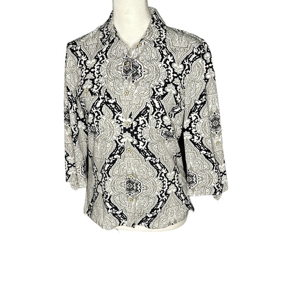 J McLaughlin Catalina Cloth Button Down Top Size XS - Picture 1 of 8